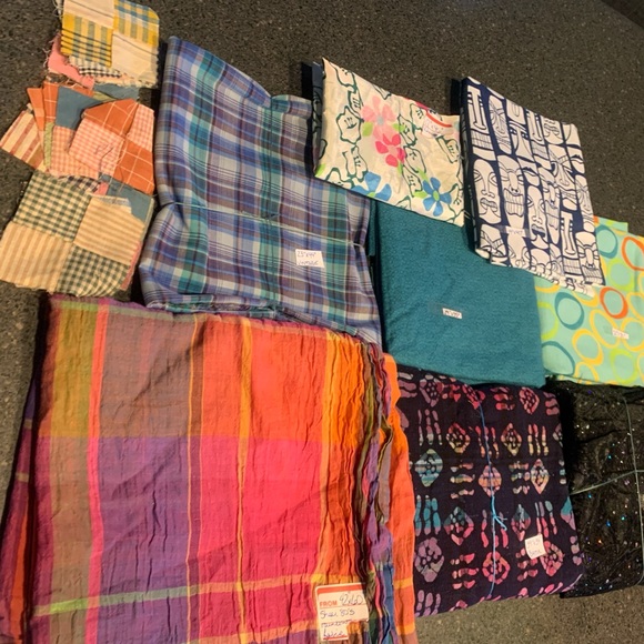 fabric Other - Lot of vintage fabric remnants